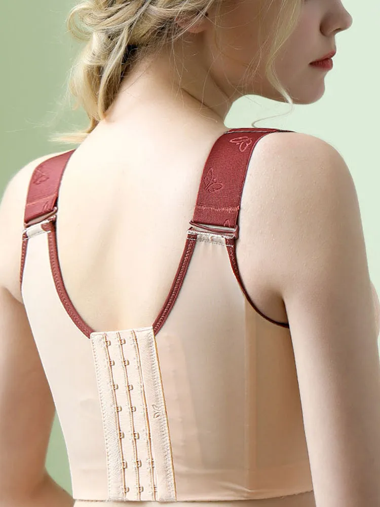Breathable Lace Longline Wire-free Push Up Bras