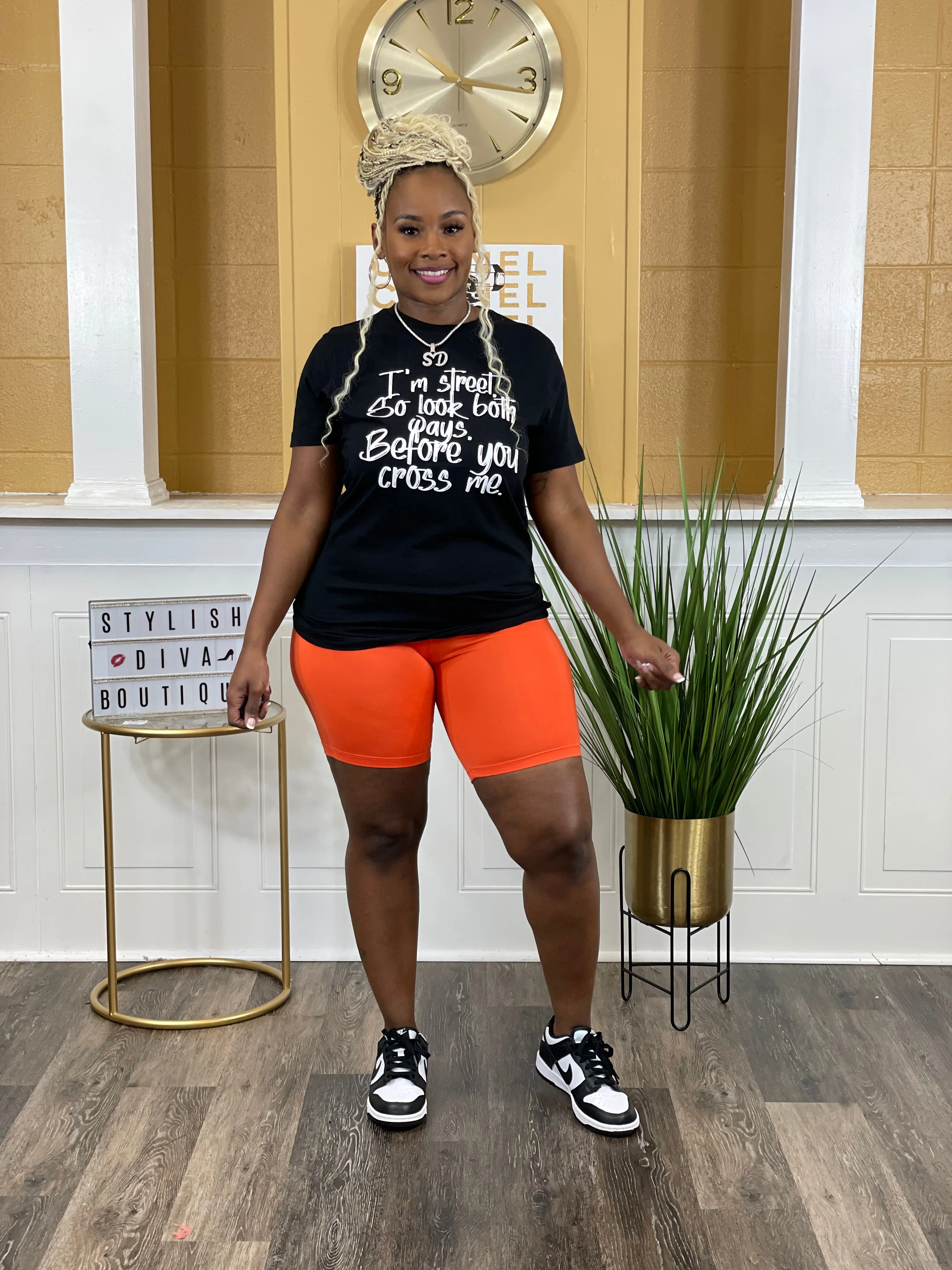 Butter Soft Biker Shorts up to 3XL (Orange)