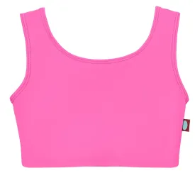 Girls UPF 50  Bikini Swim Tank | Medium Pink