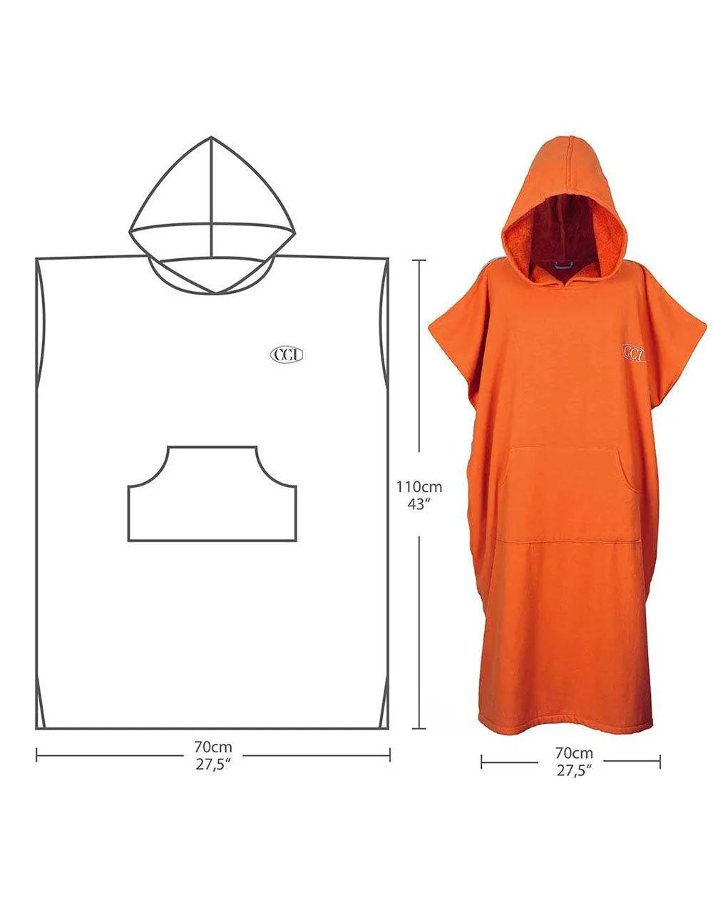 Hooded Changing Poncho