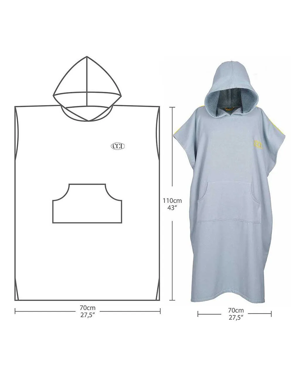Hooded Changing Poncho