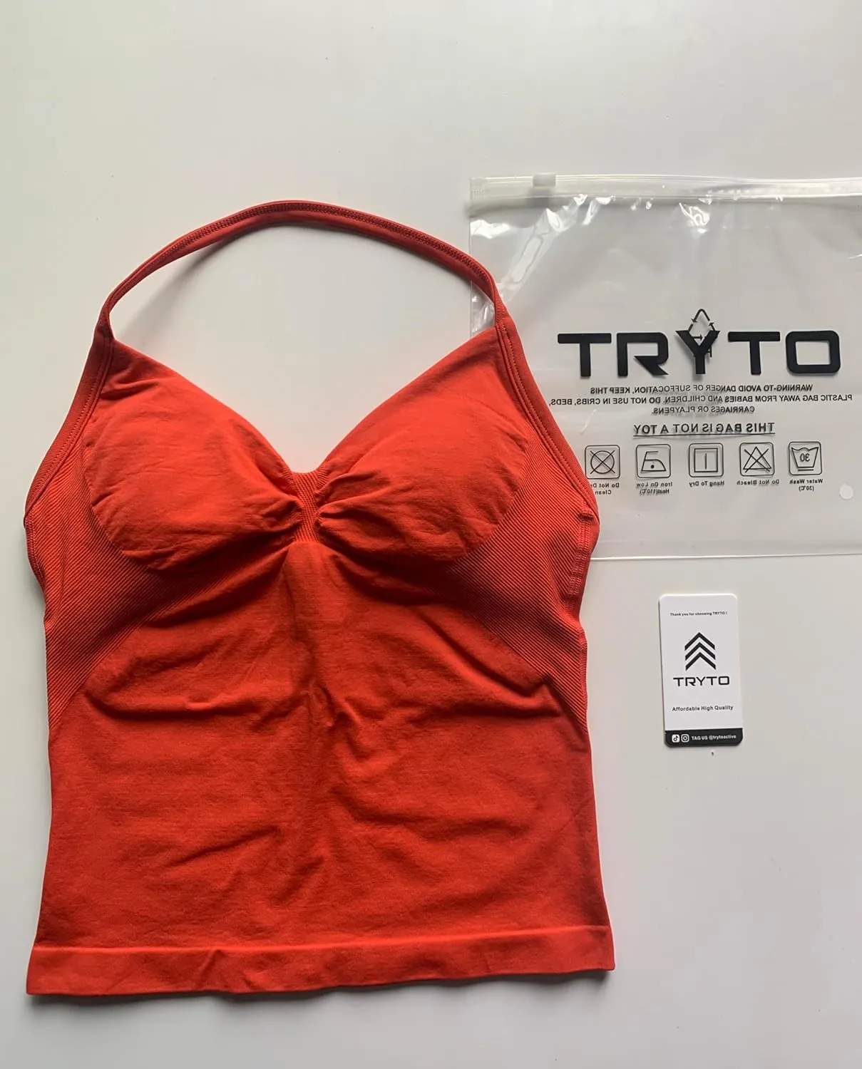 Impact Longline Strappy Top Women Halter Tops Workout Tank Compression Gym Fitness