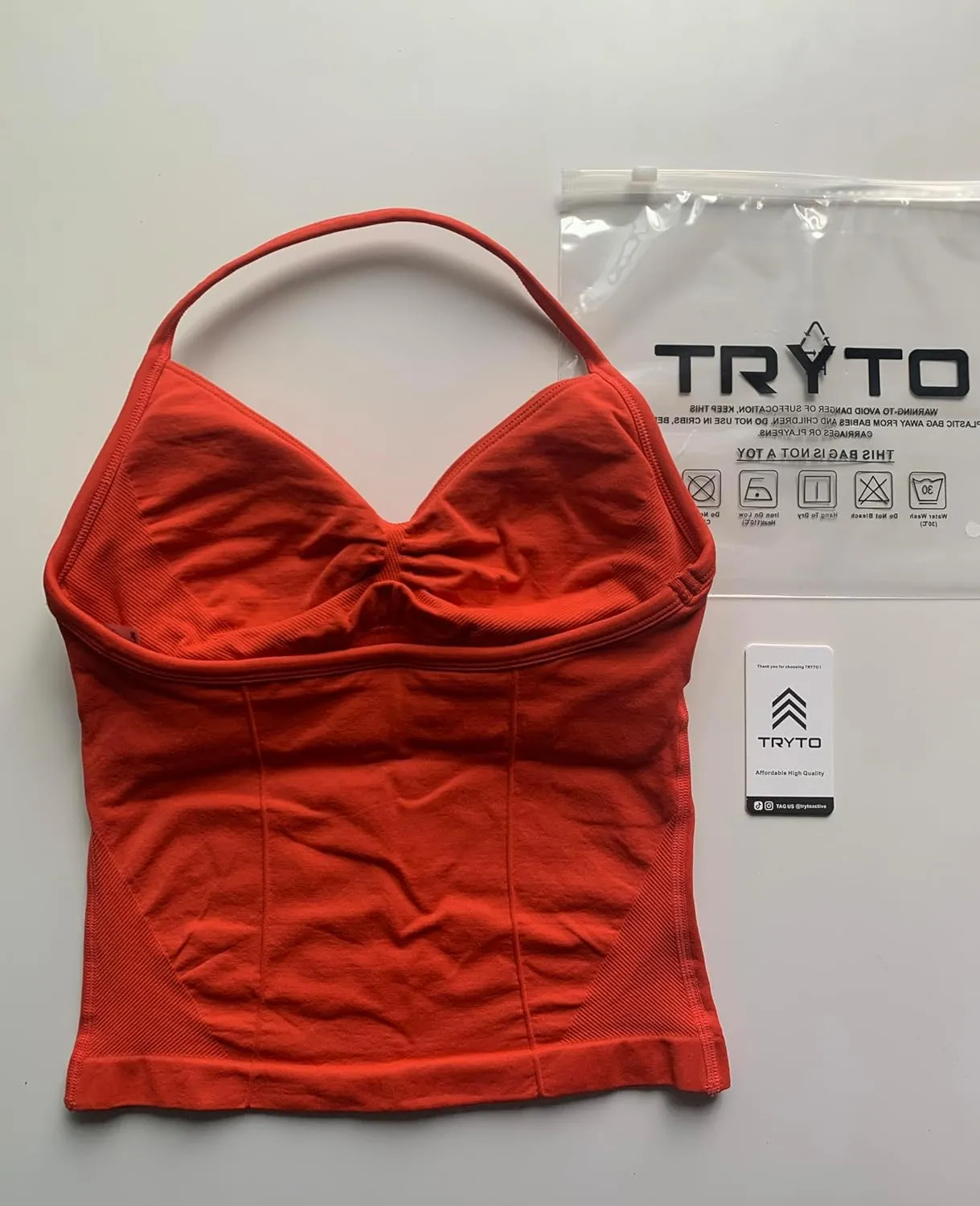 Impact Longline Strappy Top Women Halter Tops Workout Tank Compression Gym Fitness