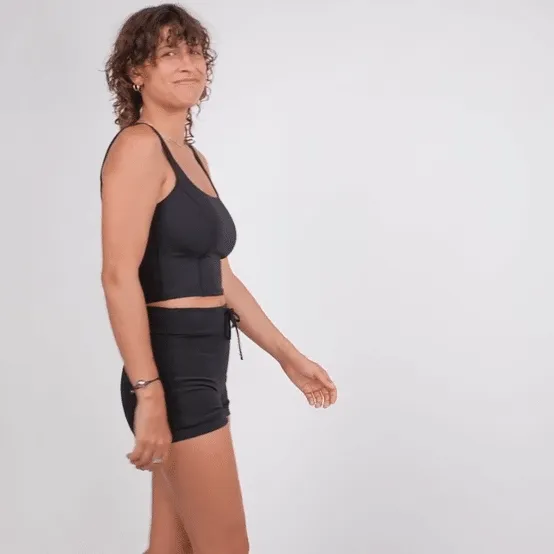 Maisie Swim Tank - Black