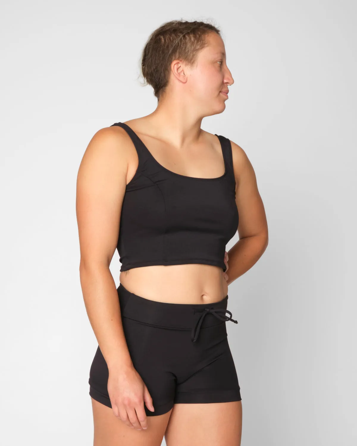 Maisie Swim Tank - Black