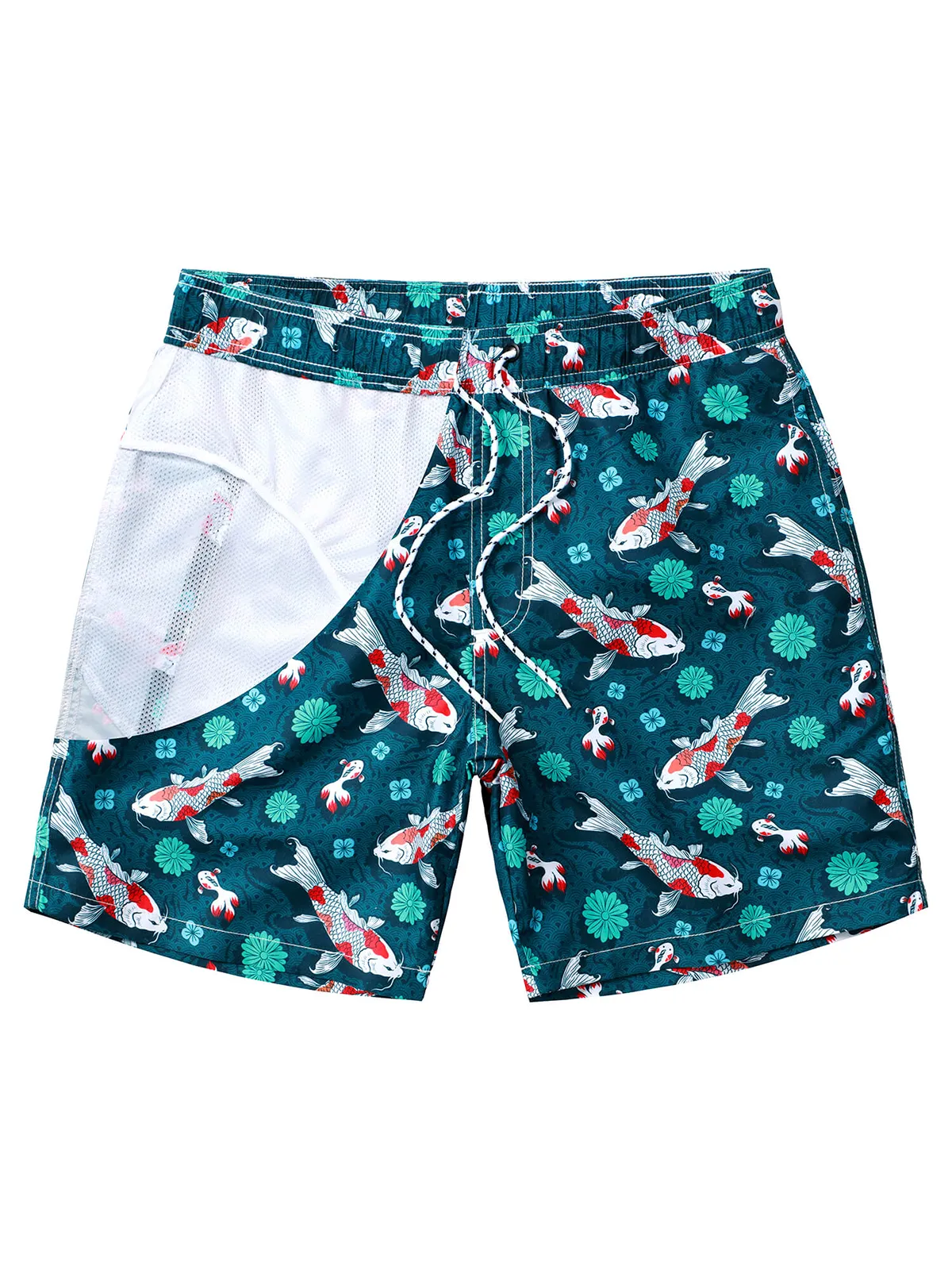 Men's Casual Funny Print Quick Dry Beach Swimming Trunks