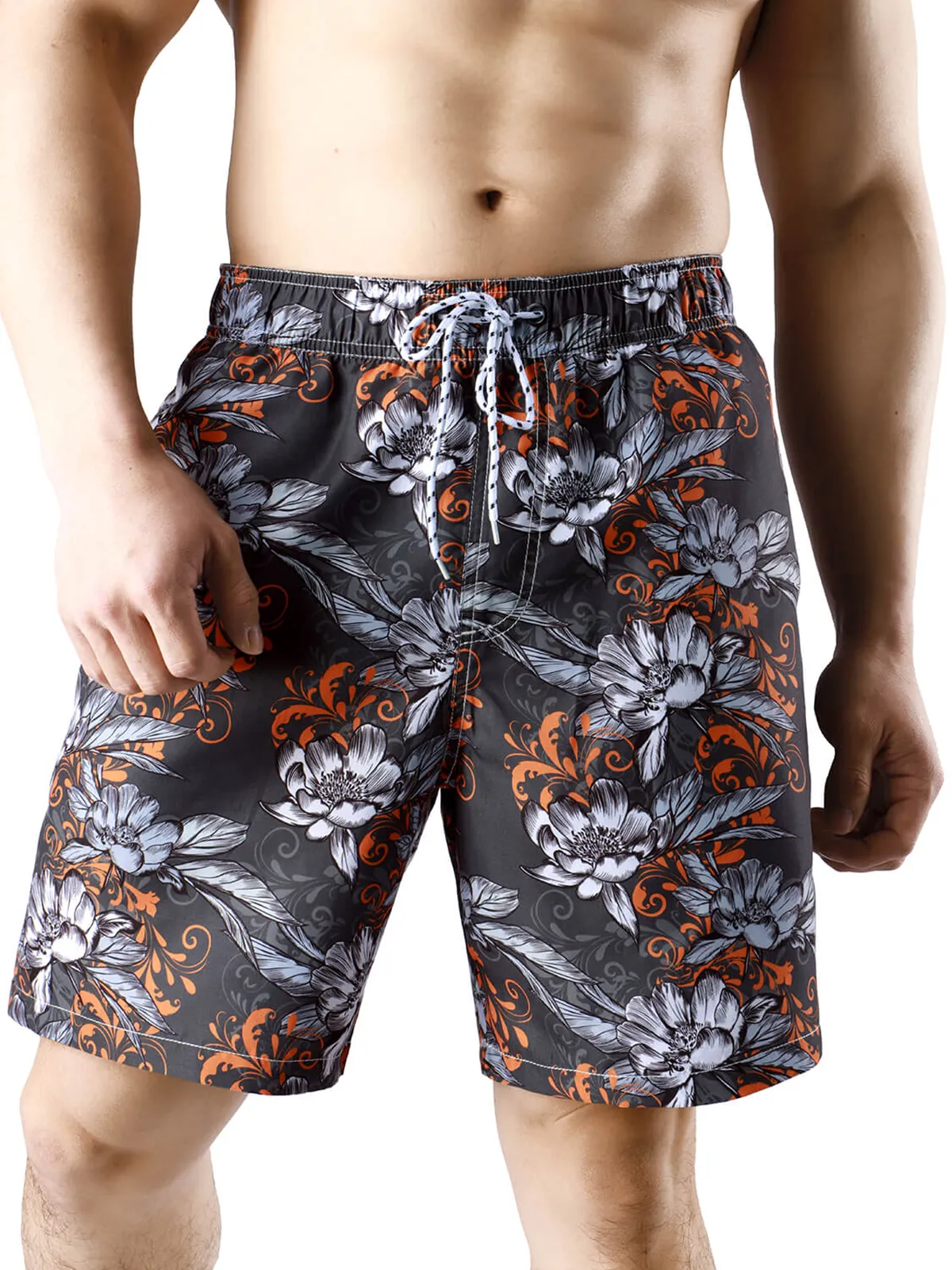 Men's Casual Funny Print Quick Dry Beach Swimming Trunks