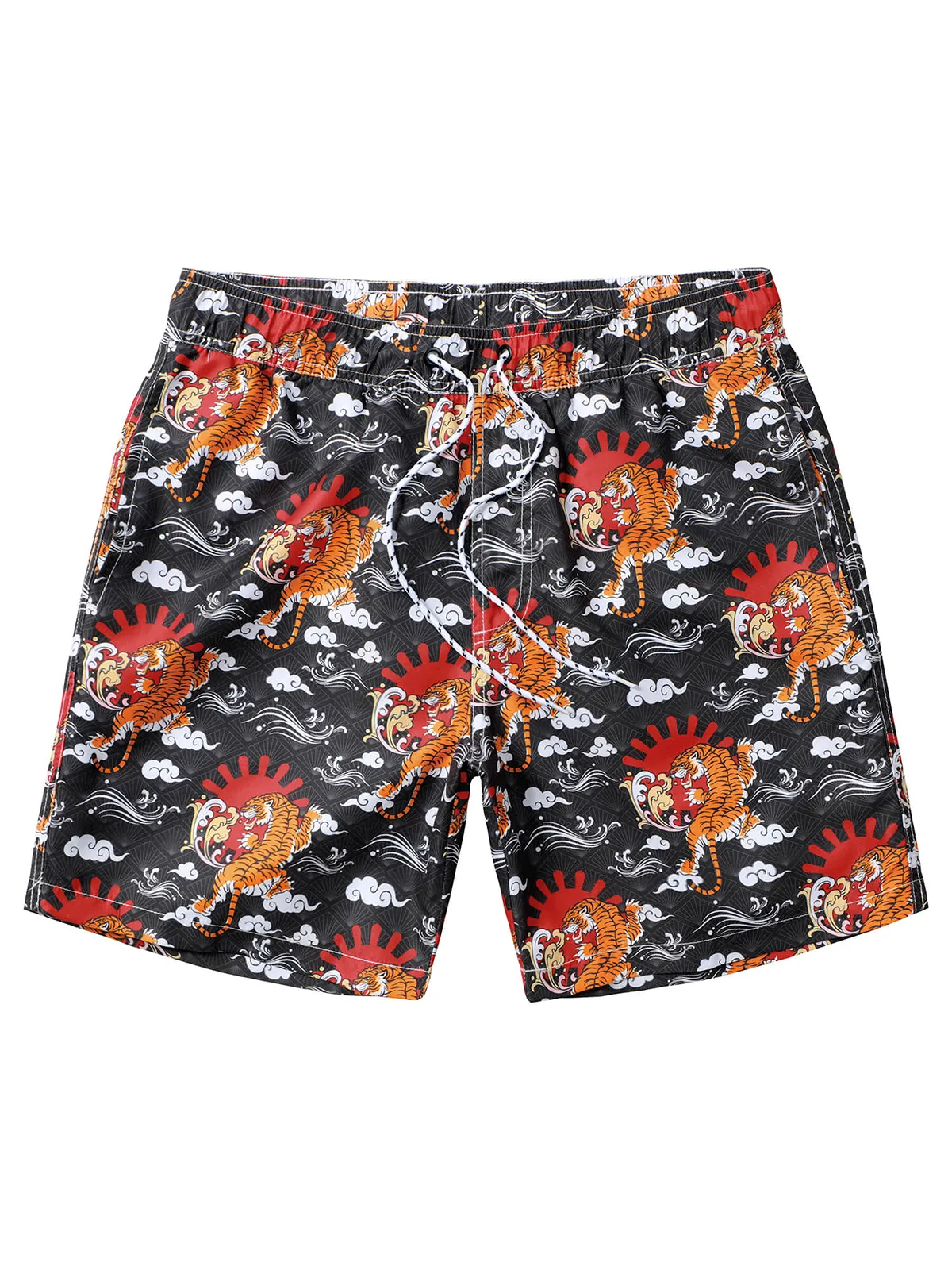 Men's Casual Funny Print Quick Dry Beach Swimming Trunks