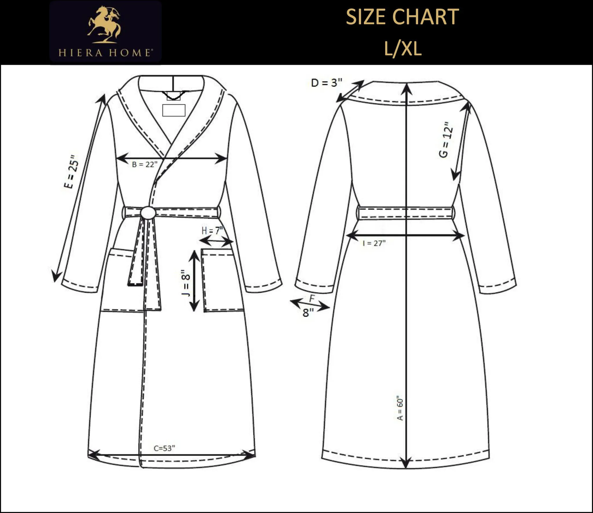 Men's Full Length Terry Bathrobe, Navy, L/XL