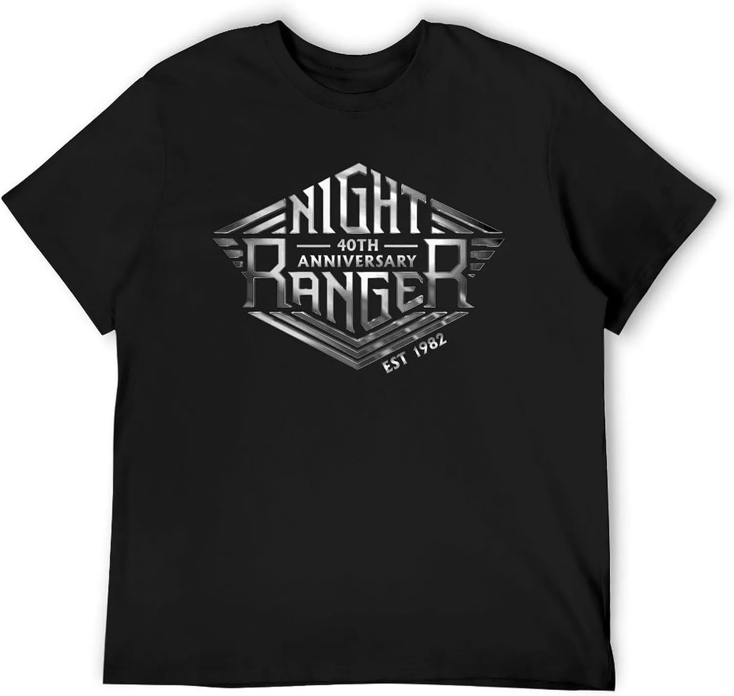 Night Rock Band Ranger Shirt Male's Trendy Graphic T-Shirt Casual Short Sleeve Tops