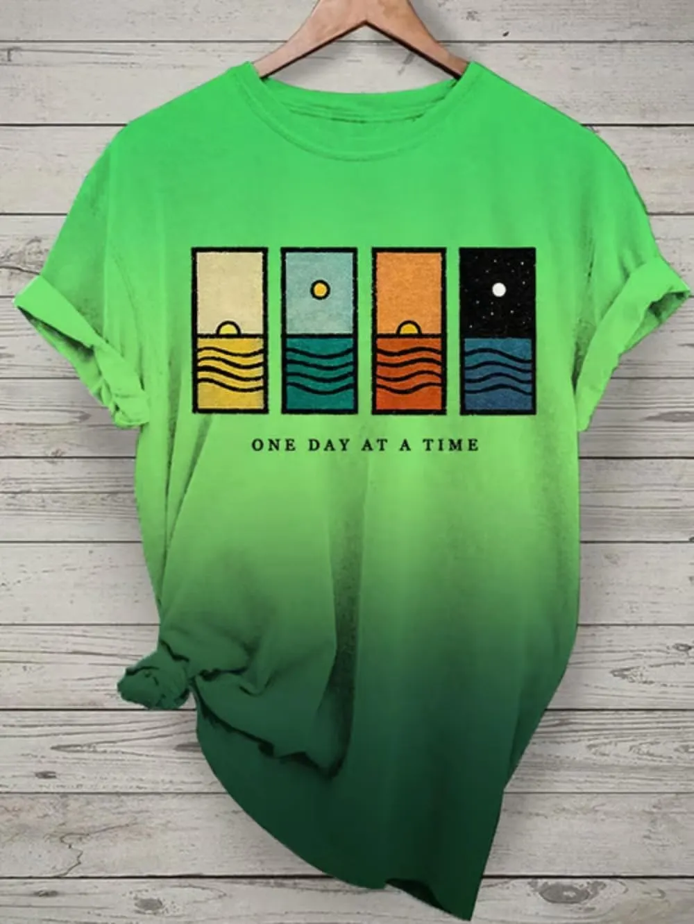 One Day at A Time Let Them Shirt for Women Mental Health Awareness Positive Tee