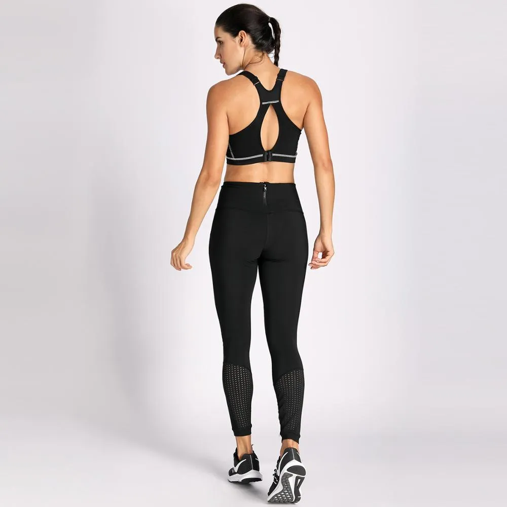 Plus size high impact padded full coverage wireless sports bras (Size 34C - 44F)