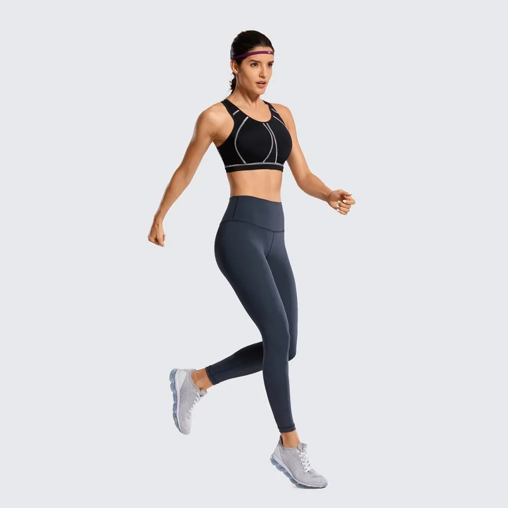 Plus size high impact padded full coverage wireless sports bras (Size 34C - 44F)