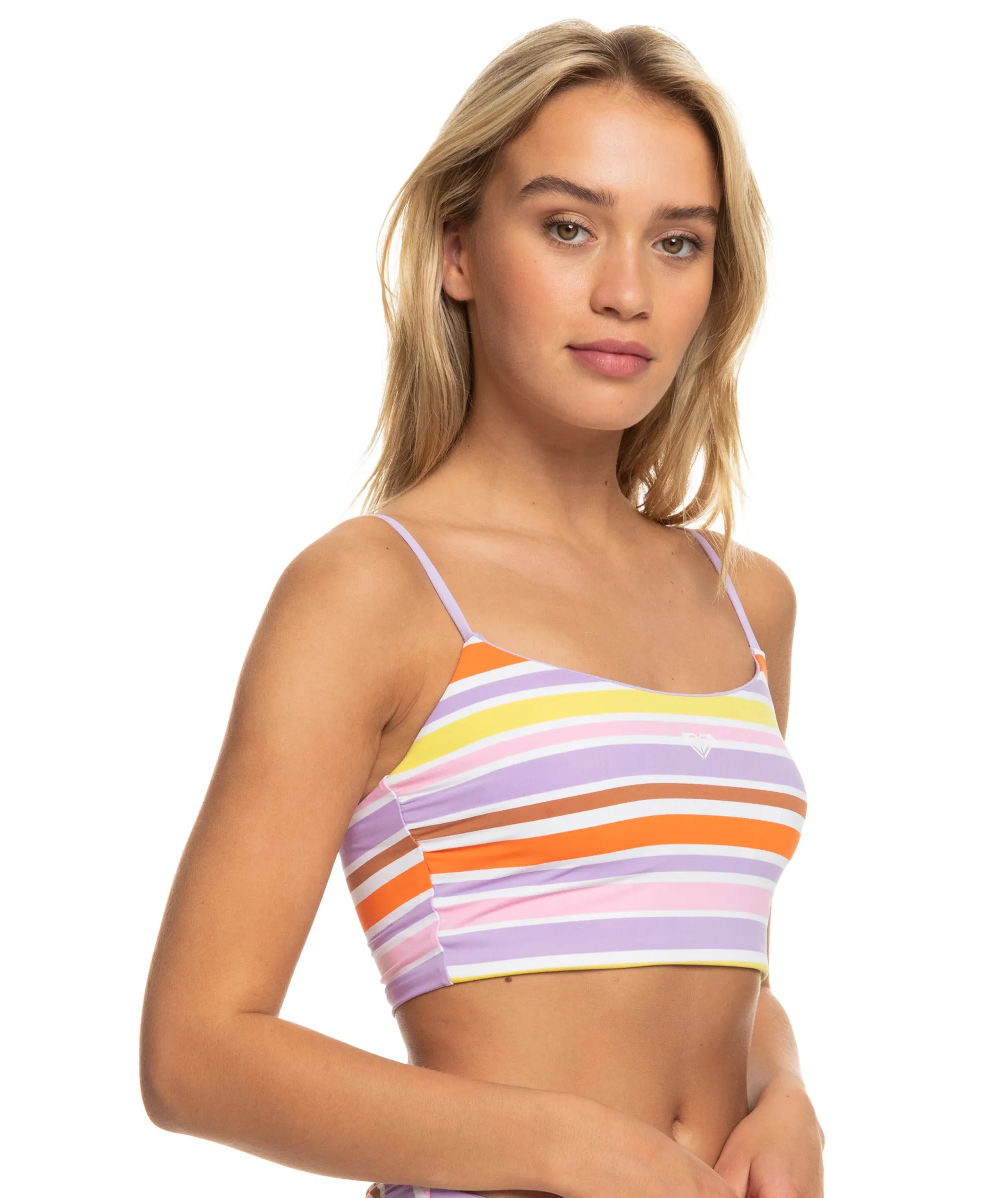 Roxy Surf.Kind.Kate. Top-Bright White Aloha Stripe