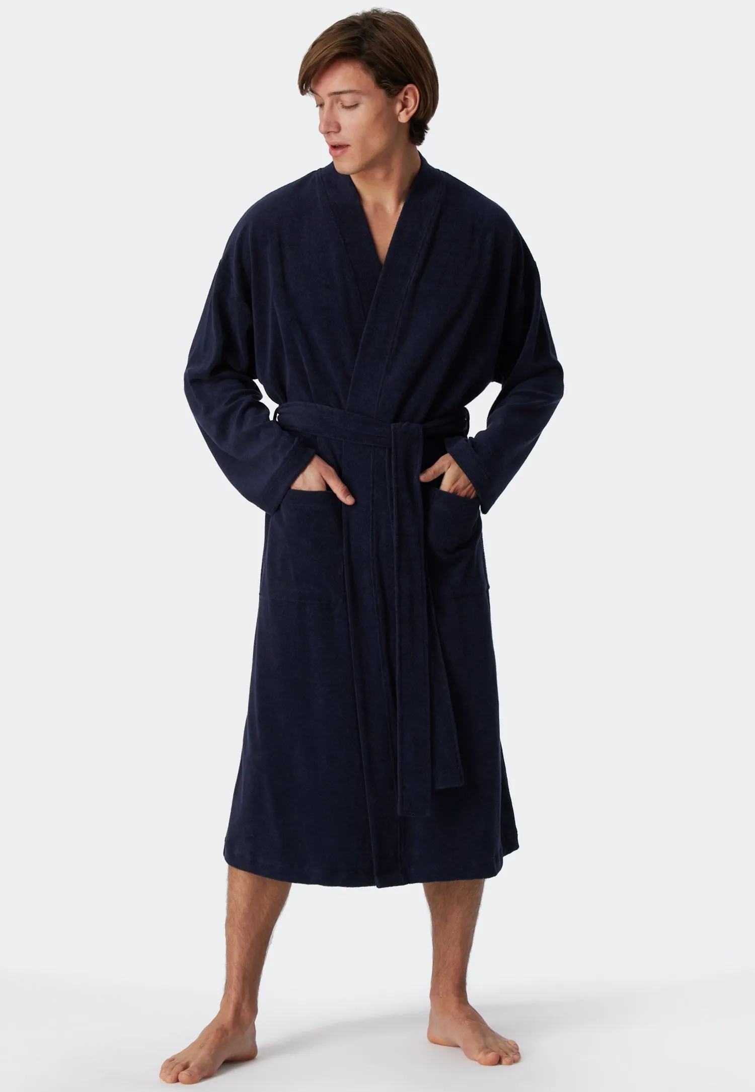 Schiesser - Feather Terry - Bathrobe Light Terry Cloth