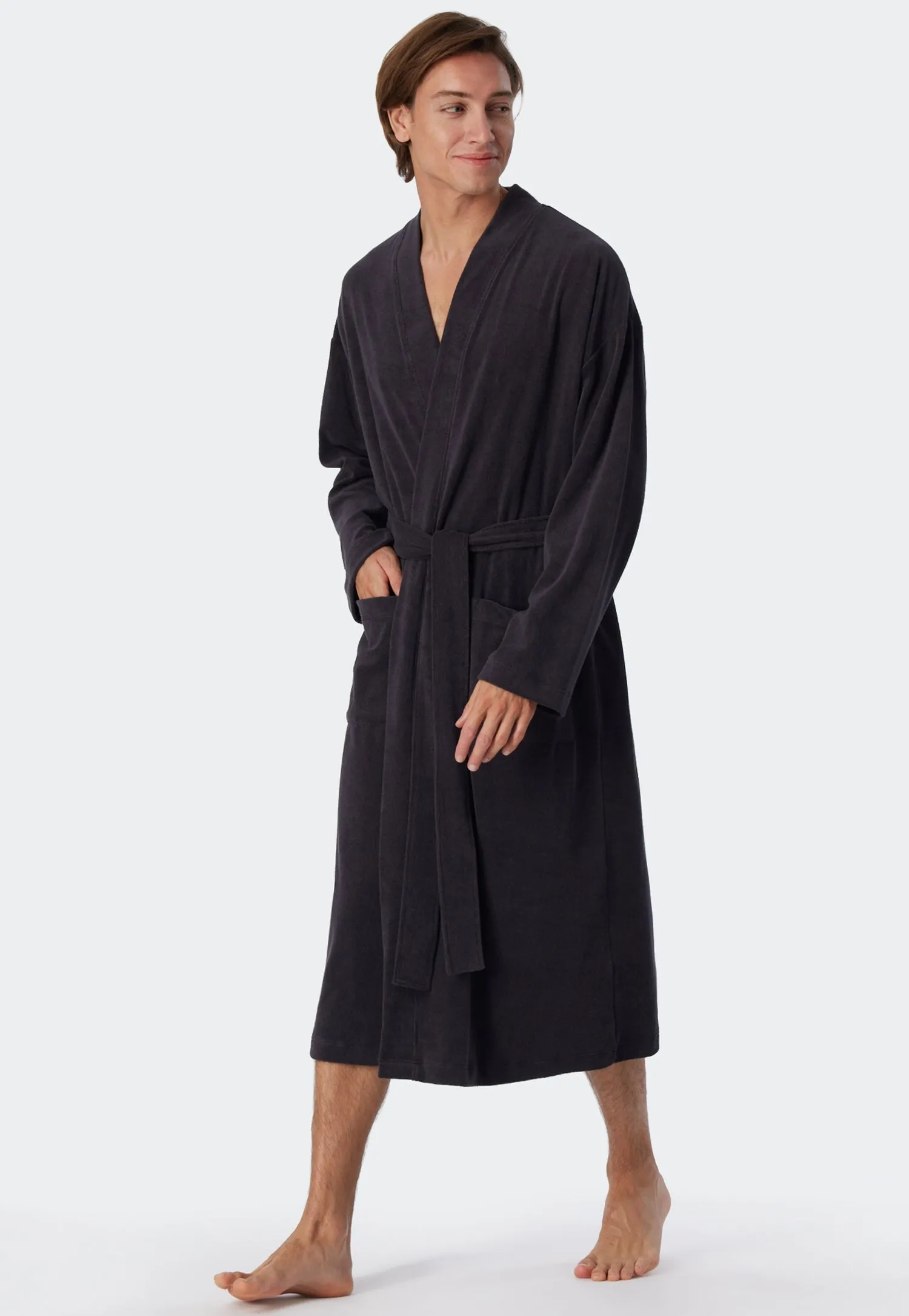 Schiesser - Feather Terry - Bathrobe Light Terry Cloth