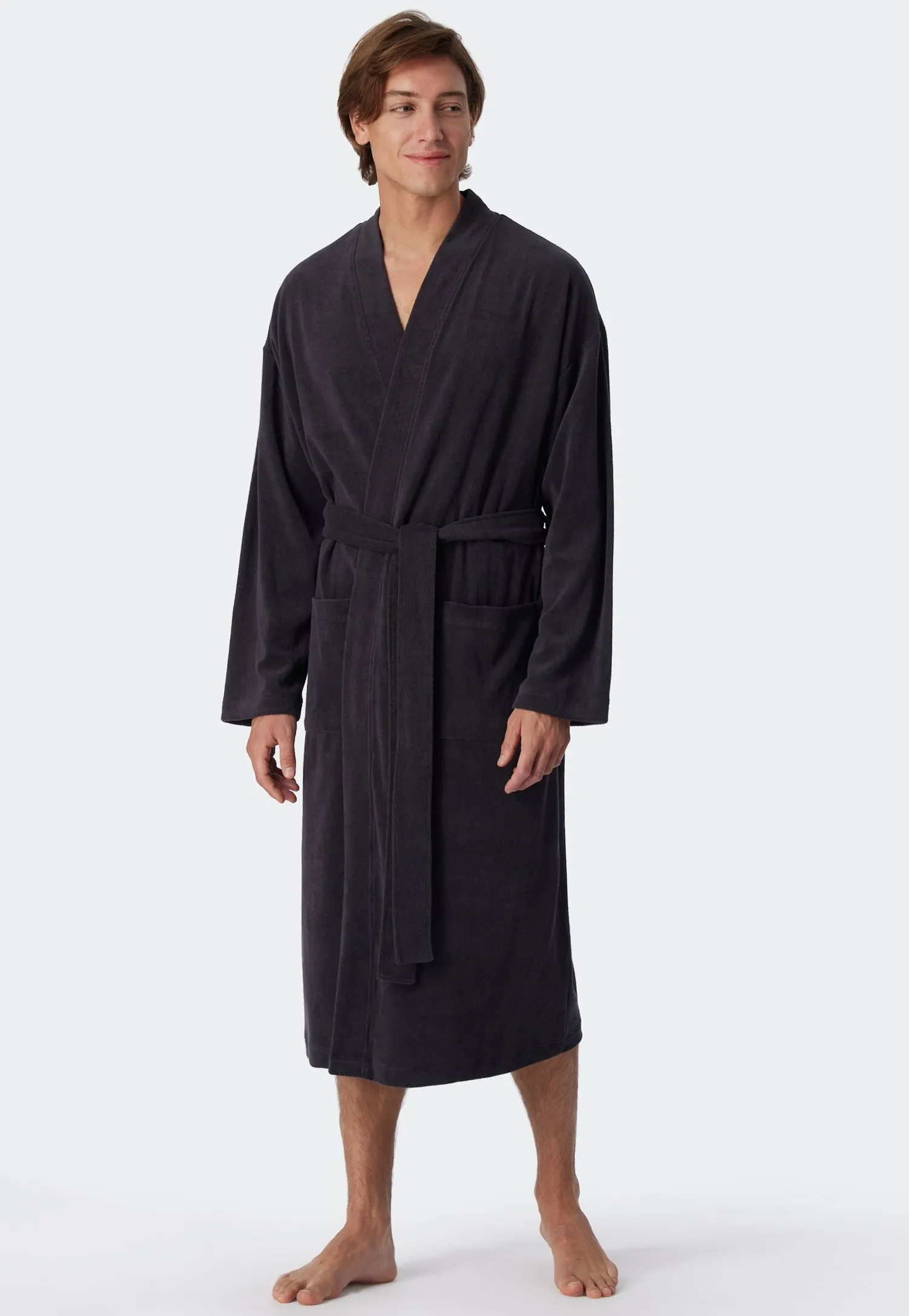Schiesser - Feather Terry - Bathrobe Light Terry Cloth