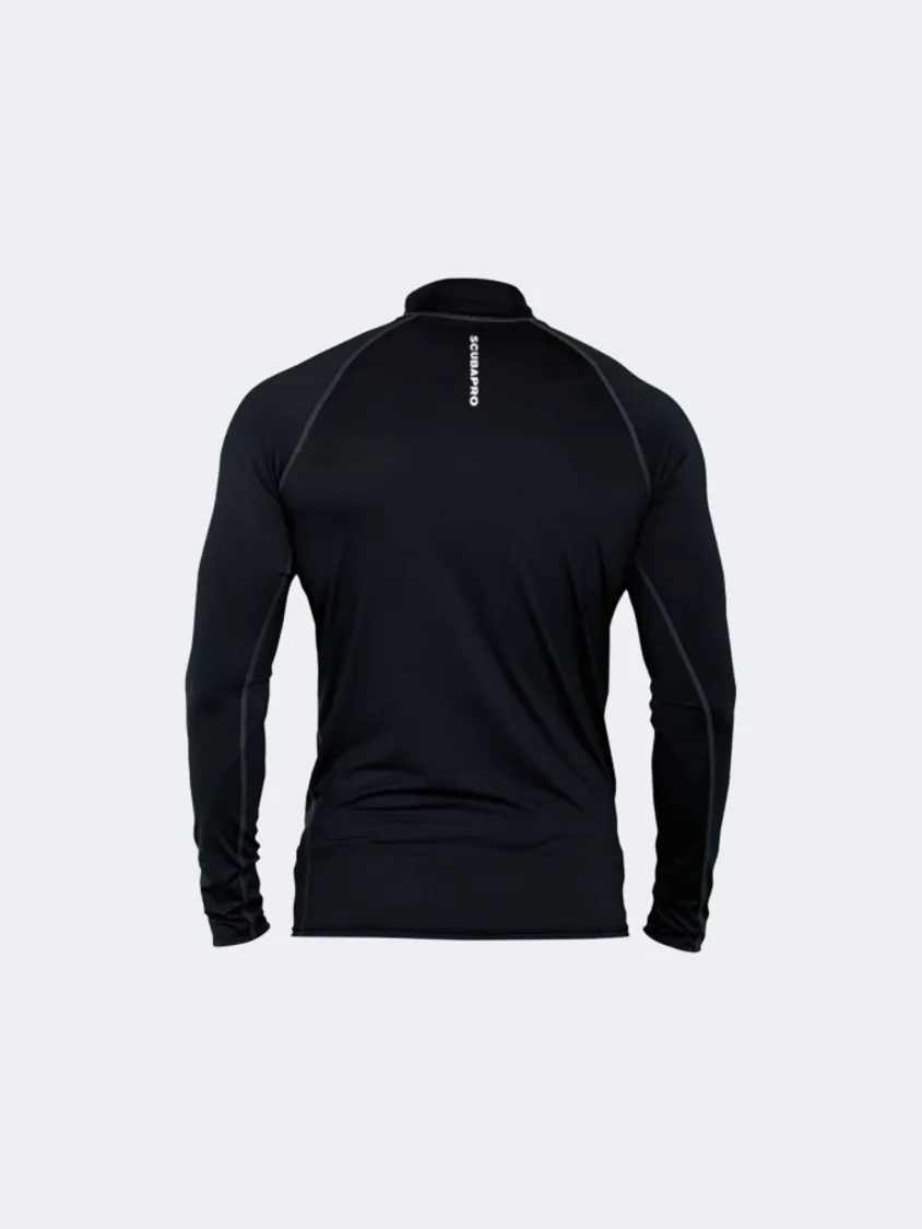 Scuba Pro Upf 50 Long Sleeve Rash Guard Unisex Diving Rashguard Black