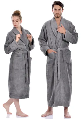 Terry Soft Bathrobe, Grey
