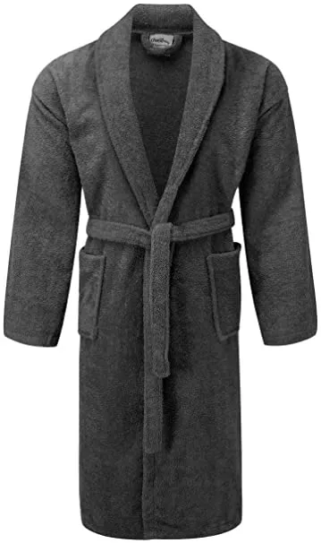 Unisex Shawl Bath Robe in 100% Egyptian Cotton Terry Towels: The Greatest Comfort