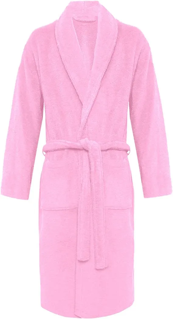 Unisex Shawl Bath Robe in 100% Egyptian Cotton Terry Towels: The Greatest Comfort
