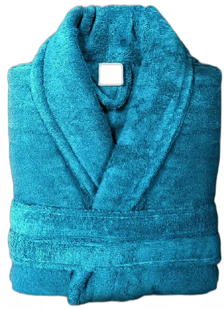 Unisex Shawl Bath Robe in 100% Egyptian Cotton Terry Towels: The Greatest Comfort