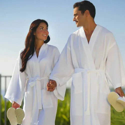 Unisex Shawl Bath Robe in 100% Egyptian Cotton Terry Towels: The Greatest Comfort