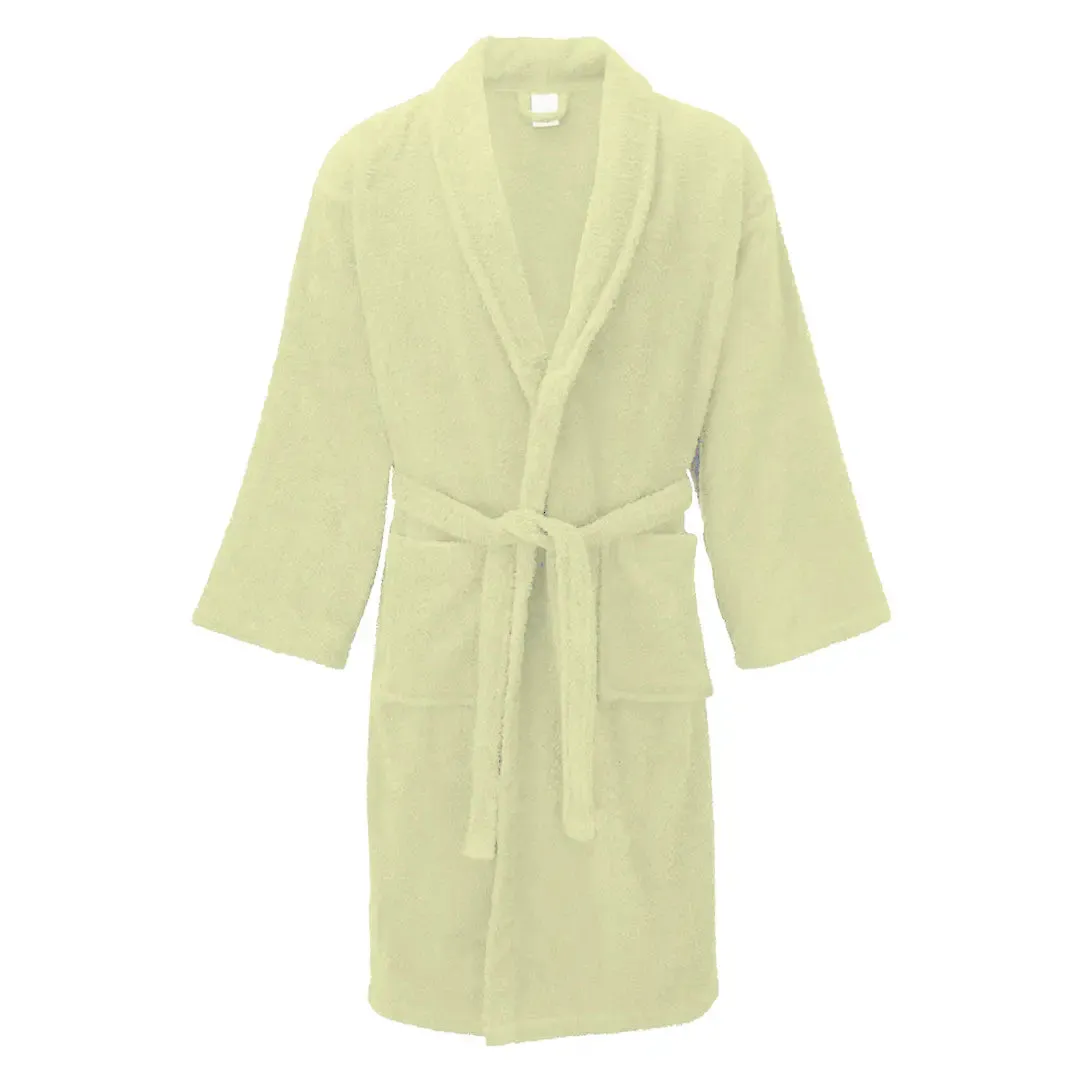 Unisex Shawl Bath Robe in 100% Egyptian Cotton Terry Towels: The Greatest Comfort