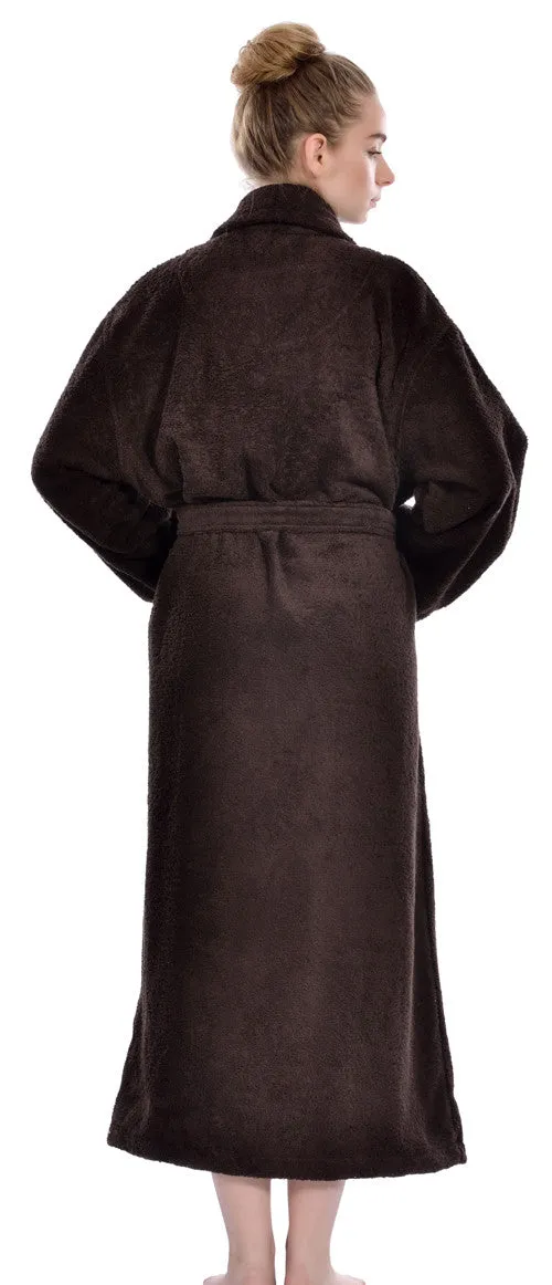 Unisex Terry Bathrobe, Espresso, OSFM