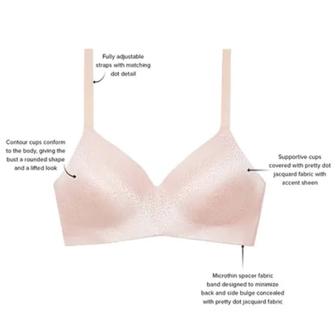 Wacoal Back Appeal Moulded Wireless Bra Black